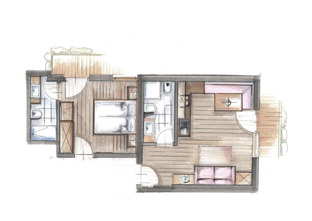 Garni Appartement Alpenresidence カディピエトラ 部屋 写真